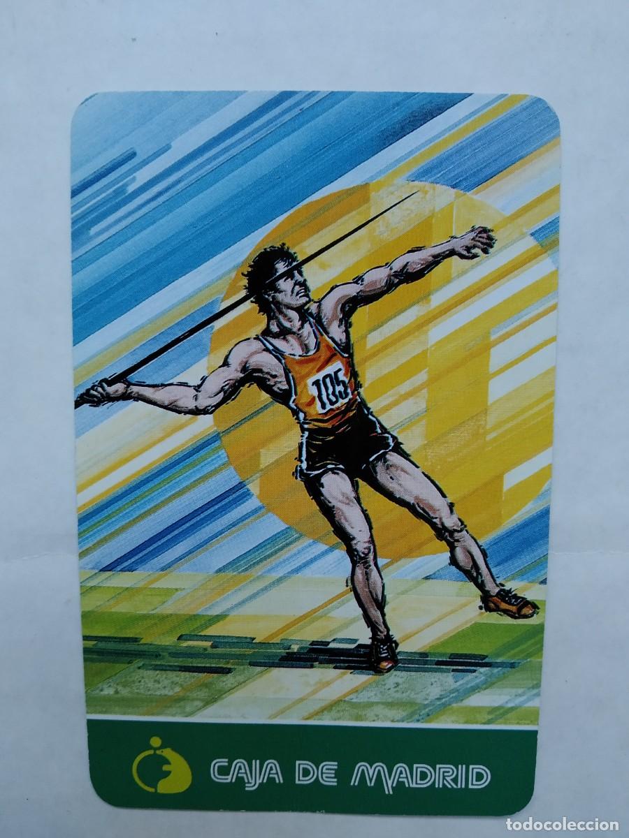 Colecionismo Calend&aacute;rios: CALENDARIO FOURNIER CAJA DE MADRID, LANZAMIENTO JABALINA A&Ntilde;O 1992 VER FOTOS NUEVO