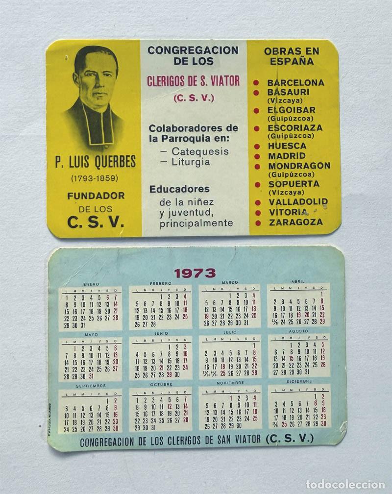 Coleccionismo calendarios: CALENDARIO A&Ntilde;O 1973 / CONGREGACI&Oacute;N CL&Eacute;RIGOS DE SAN VIATOR