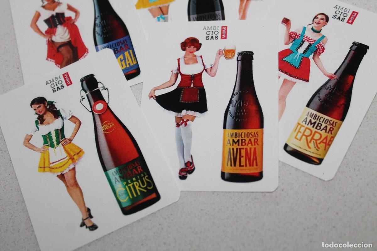 Coleccionismo calendarios: 6 CALENDARIOS DE CHICAS. AMBICIOSAS. CERVEZAS AMBAR. Diferentes botellas. A&Ntilde;O 2022. Disfraces.