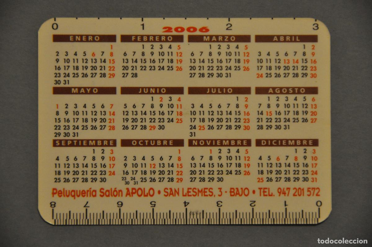 Coleccionismo calendarios: CALENDARIO DEL 2006 - PELUQUERIA SALON APOLO DE BURGOS - ERROR DE CORTE