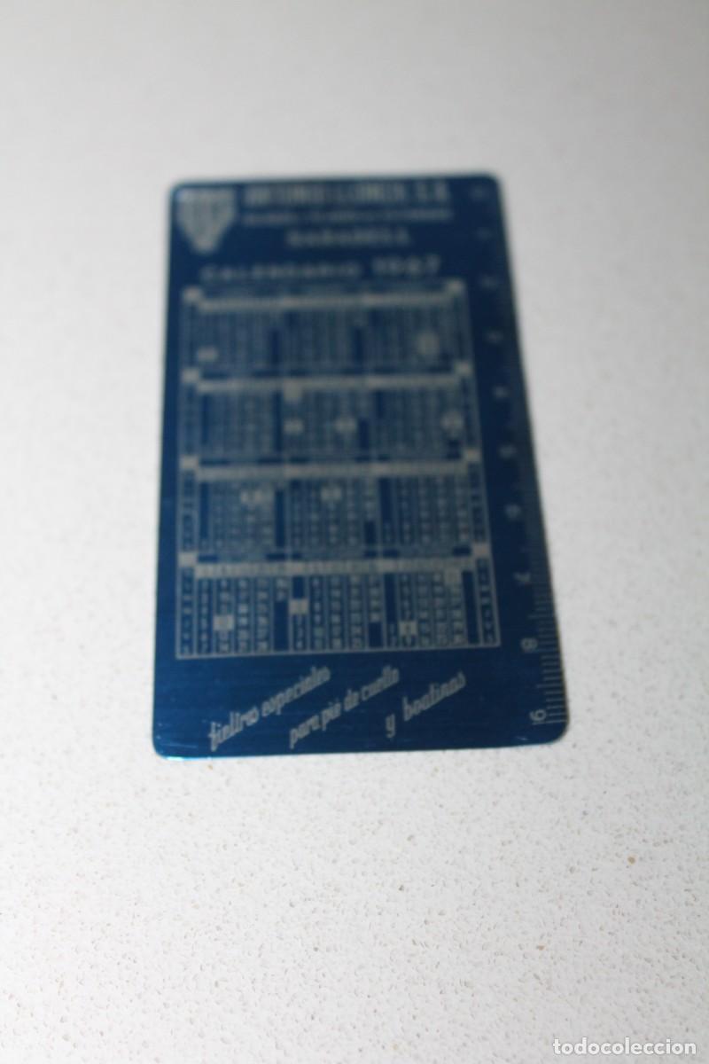 Coleccionismo calendarios: CALENDARIO METALICO. ALUMINIO. ANTONIO LLONCH, S.A. - SABADELL. Hilados y Tejidos. A&Ntilde;O 1967.