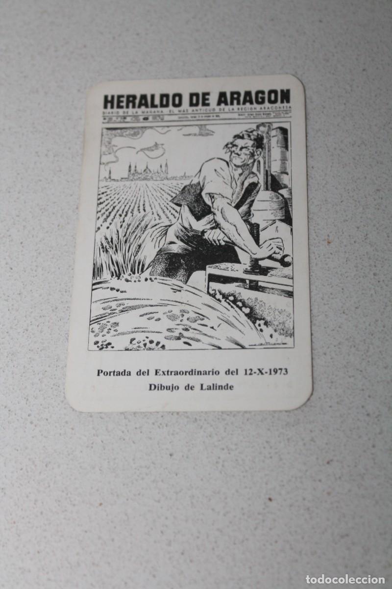 Sammeln von Kalendern: CALENDARIO DE BOLSILLO. HERALDO DE ARAGON. Prensa. Peri&oacute;dico. A&Ntilde;O 1974.