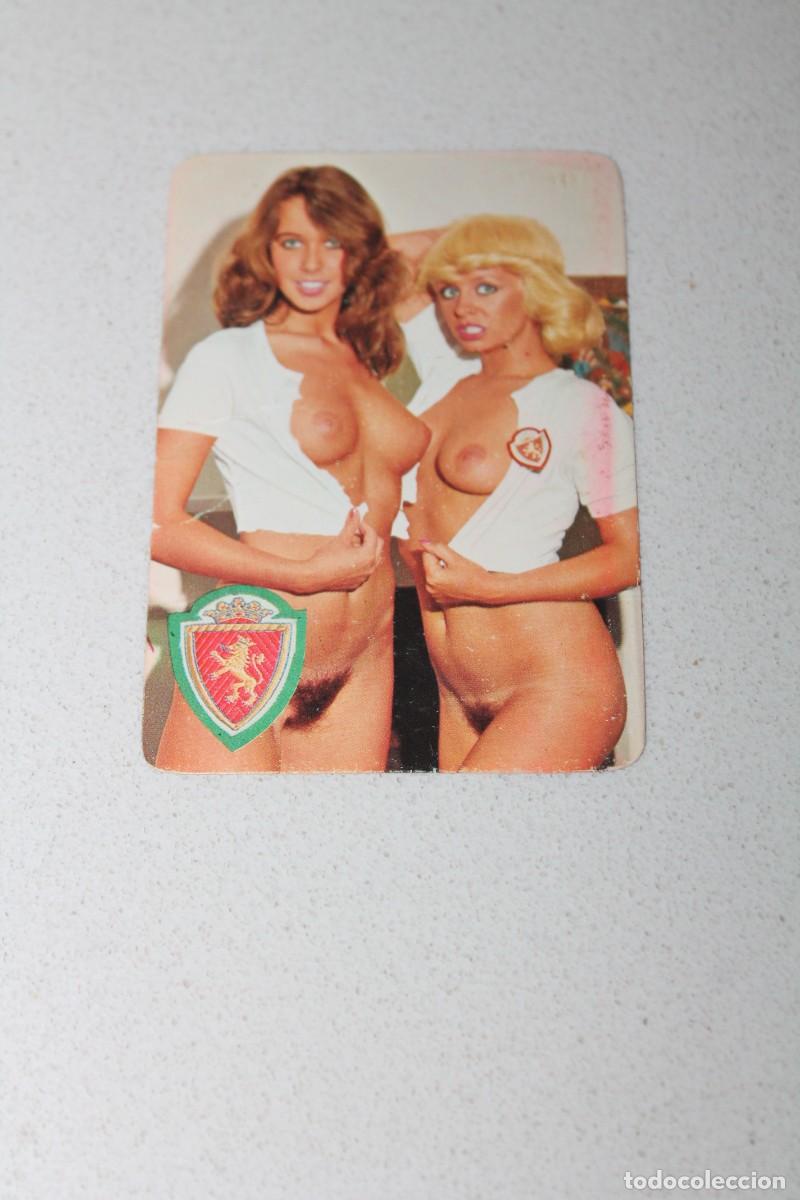 Coleccionismo calendarios: CALENDARIO DE BOLSILLO. CHICAS DE FUTBOL. REAL ZARAGOZA. A&Ntilde;O 1979. BAR AS DE COPAS. BIEL - ZARAGOZA.