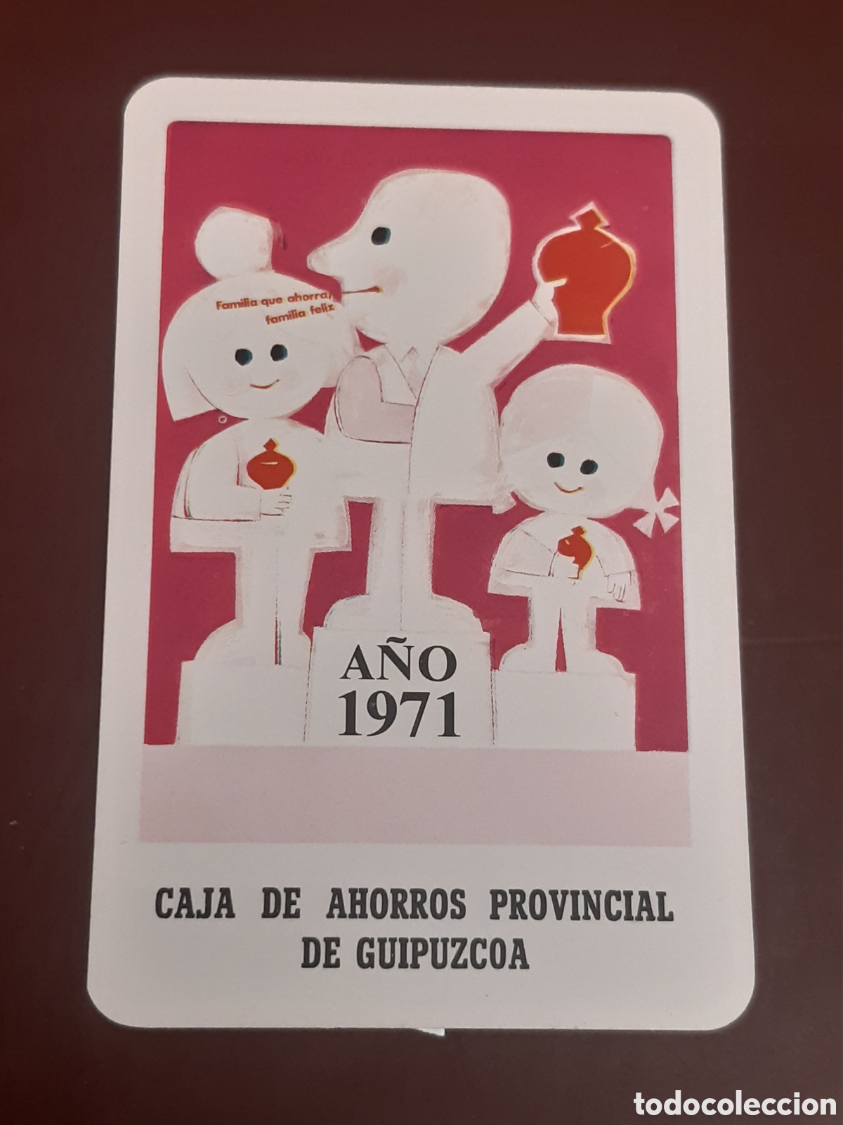 Coleccionismo calendarios: Calendario fournier Caja Provincial de Guipuzcoa 1971