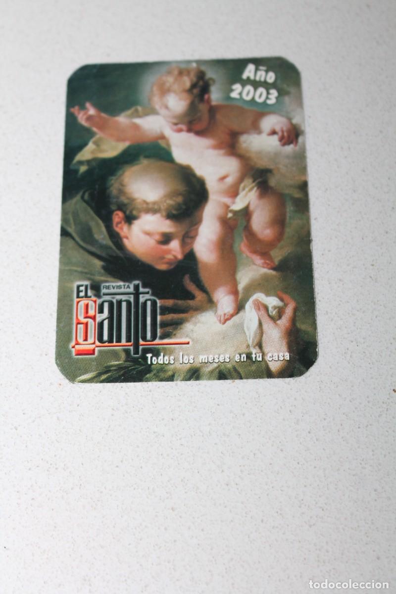 Coleccionismo calendarios: CALENDARIO DE BOLSILLO. REVISTA EL SANTO. A&Ntilde;O 2003. P.P. CAPUCHINOS - SANTANDER.