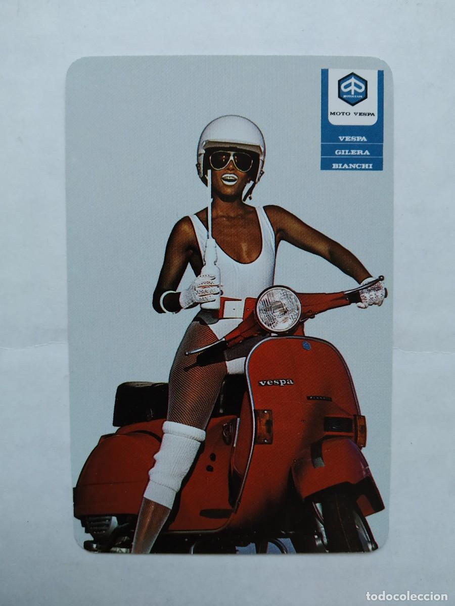 Coleccionismo calendarios: CALENDARIO FOURNIER MOTO VESPA CHICA A&Ntilde;O 1985 VER FOTOS NUEVO