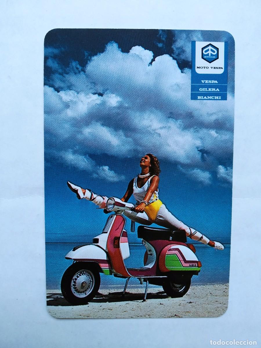 Coleccionismo calendarios: CALENDARIO FOURNIER MOTO VESPA CHICA A&Ntilde;O 1985 VER FOTOS NUEVO