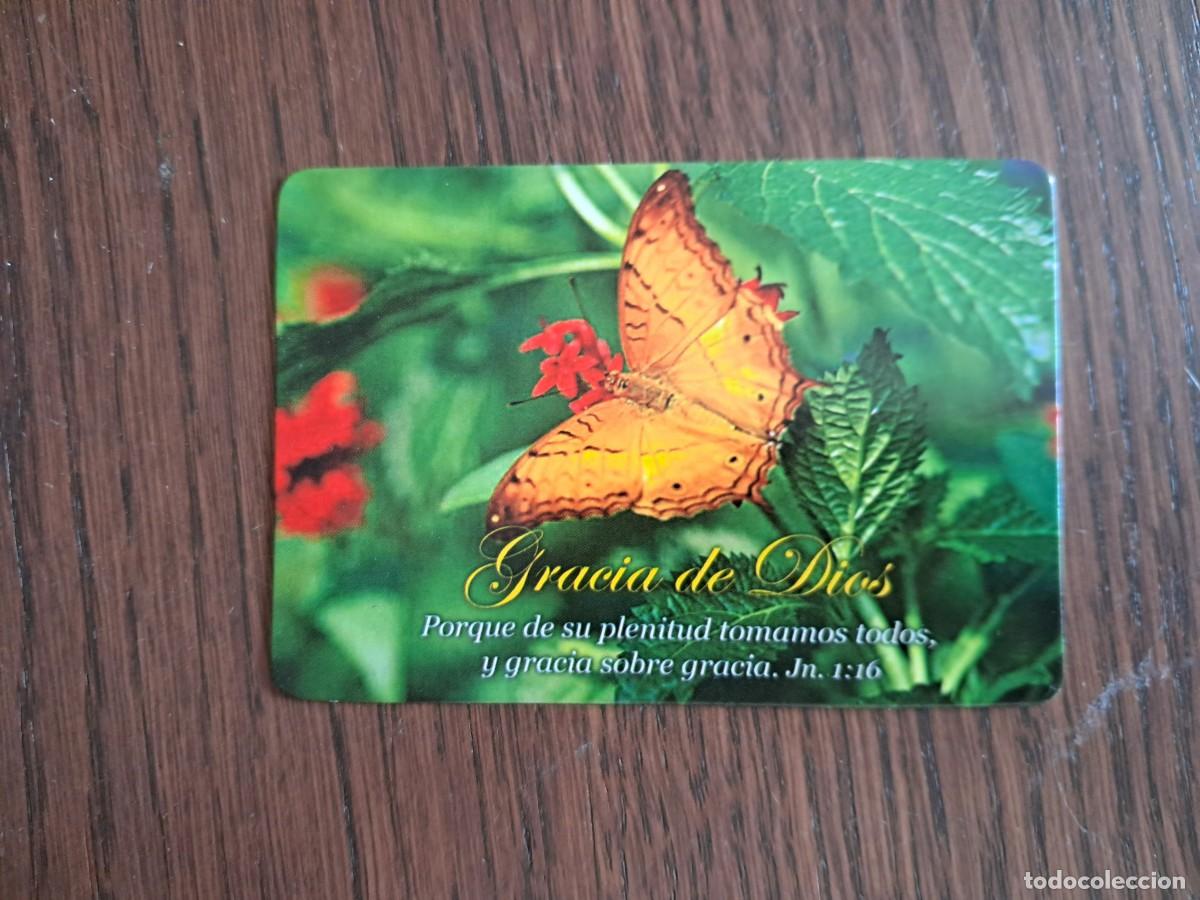 Coleccionismo calendarios: calendario de Per&uacute;, tipo religioso, mariposa, gracia de Dios y frase, a&ntilde;o 2006.