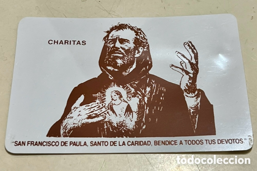 Coleccionismo calendarios: Calendario de bolsillo. Charitas. PP. M&iacute;nimos. 1989.