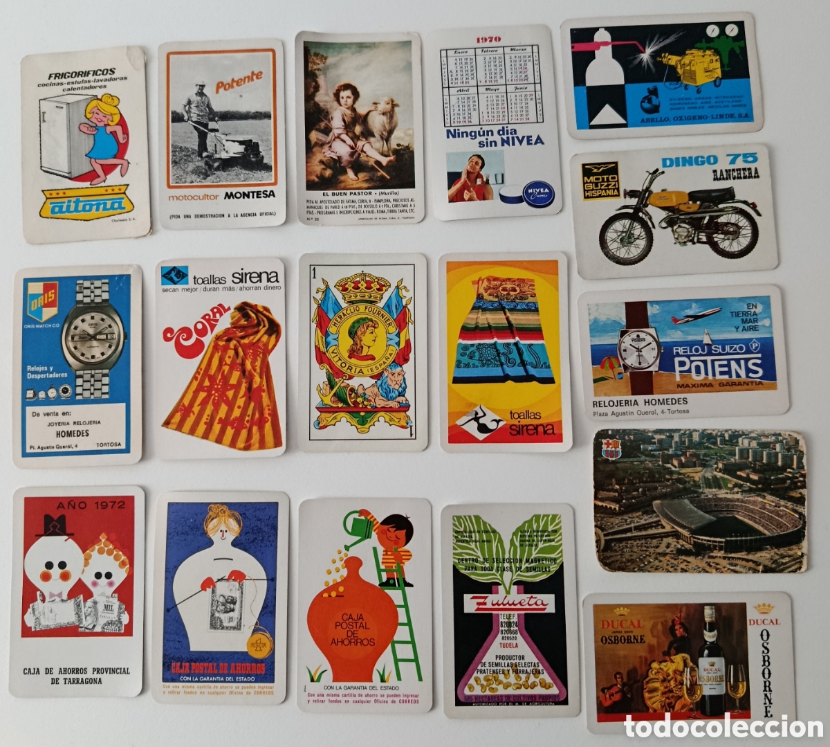 Collectionnisme Calendriers: Lote de 17 antiguos calendarios Heraclio Fournier menos el de barcelona publicidad todos distintos.