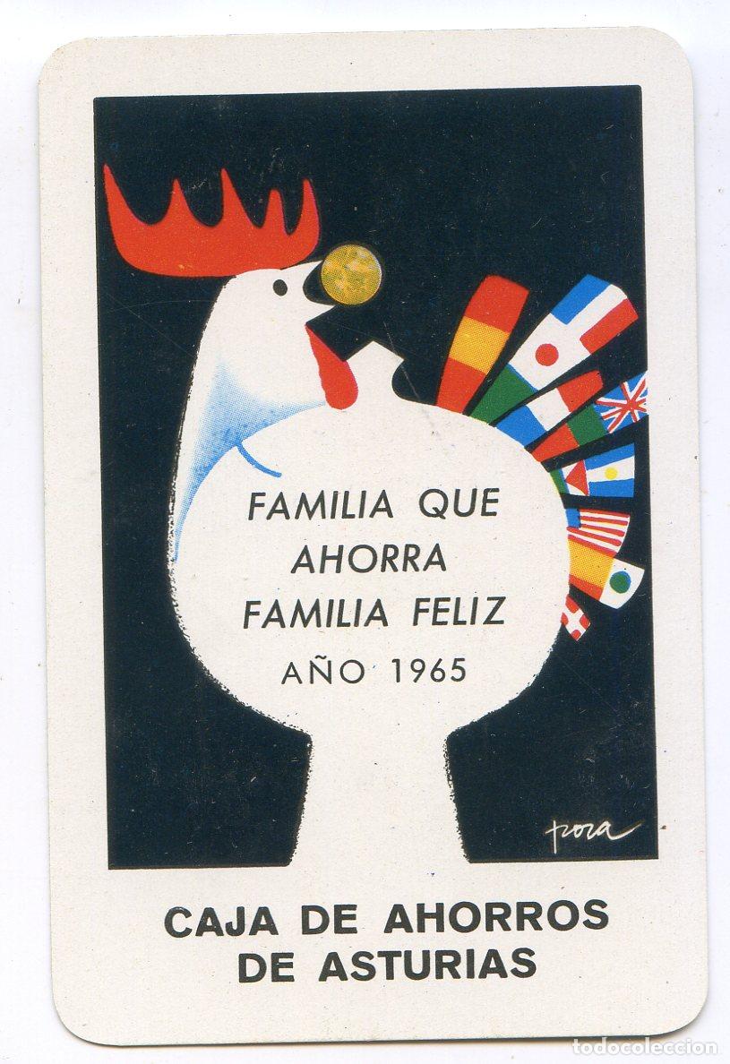 Coleccionismo calendarios: Calendario Fournier, Caja de Ahorros de Asturias. 1965