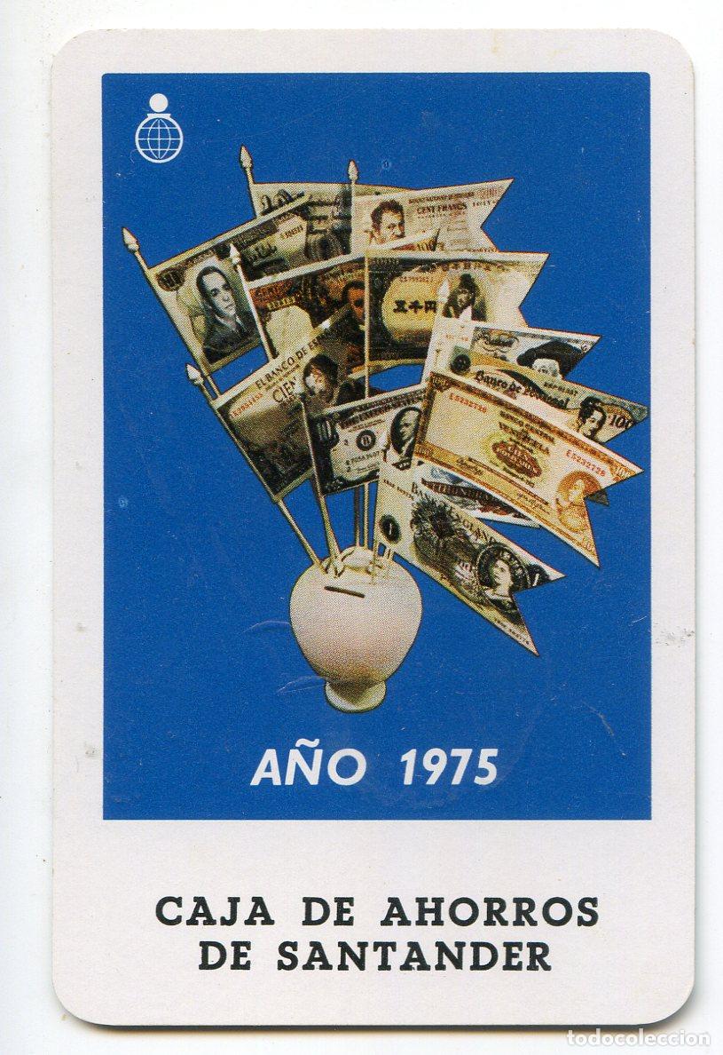 Colecionismo Calend&aacute;rios: Calendario Fournier, Caja de Ahorros de Santander. 1975