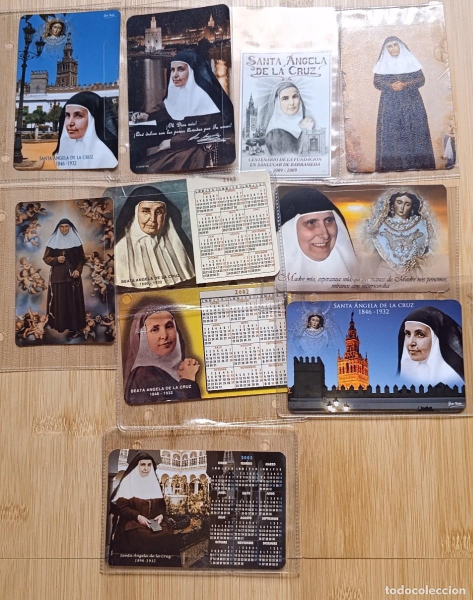 Coleccionismo calendarios: Lote 10 Calendarios De Bolsillo Religiosos Santa &Aacute;ngela De La Cruz Novena