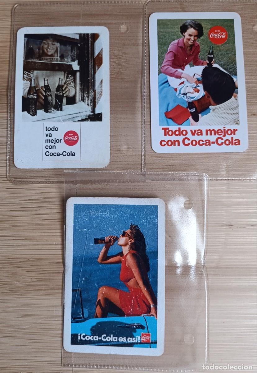 Collectables Calendars: Lote 3 Calendarios Fournier Coca-Cola A&ntilde;os 1967 1969 Y 1989 Publicidad Vintage