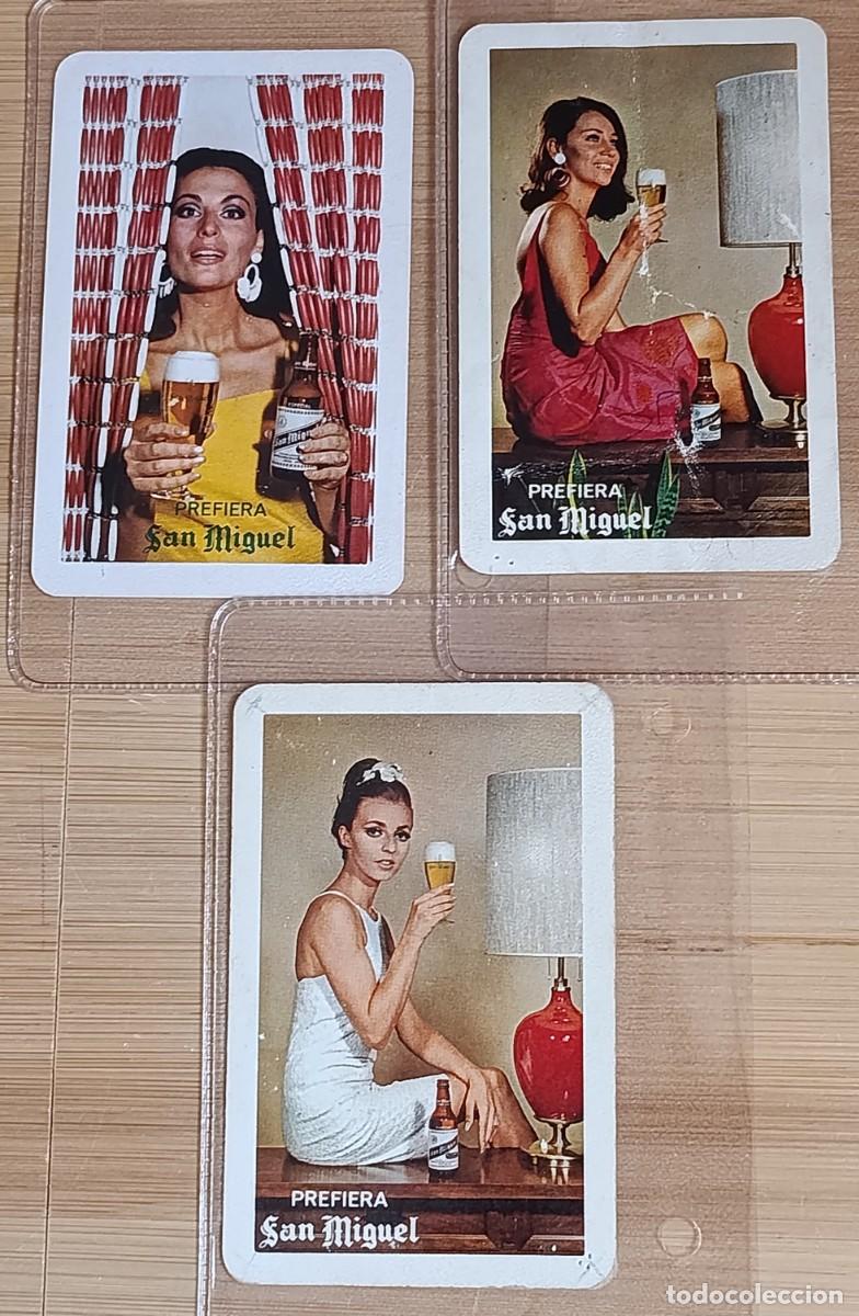 Colecionismo Calend&aacute;rios: Lote 3 Calendarios Fournier Cerveza San Miguel 1967 1968 Publicidad