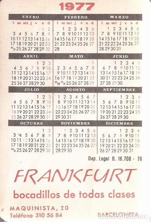 Coleccionismo calendarios: CALENDARIO DE DESNUDO A&Ntilde;O 1977 - Foto 2
