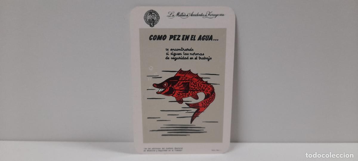 Collezionismo Calendari: CALENDARIO LA MUTUA DE ACCIDENTES DE ZARAGOZA . COMO PEZ EN EL AGUA .... A&Ntilde;O 1968