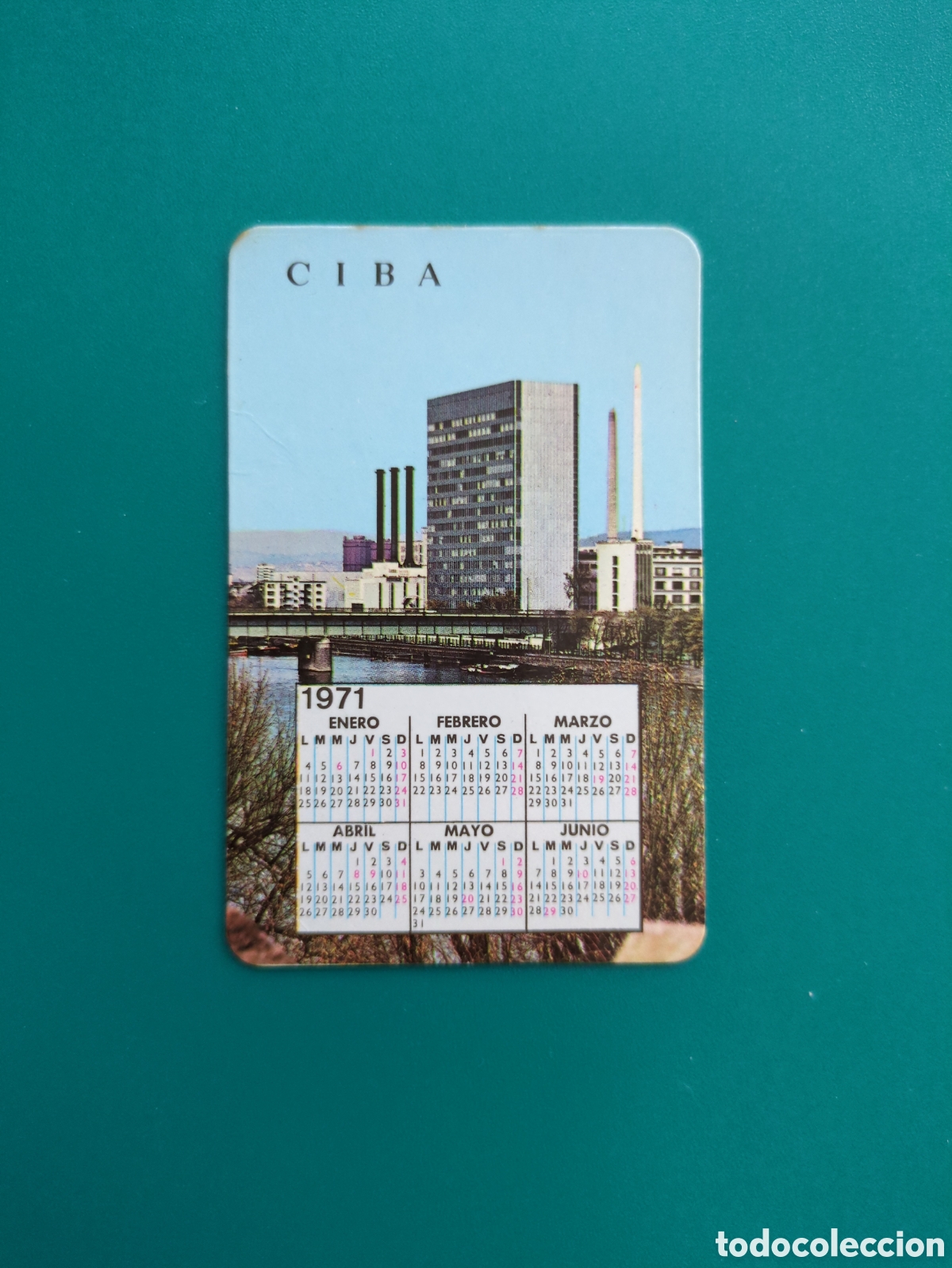 Coleccionismo calendarios: Calendario de bolsillo a&ntilde;o 1970. Cibalgina.