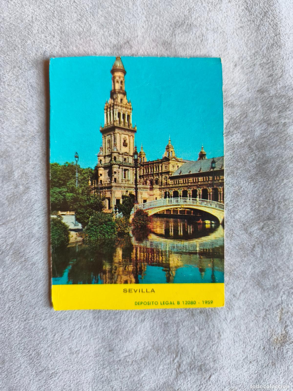 Coleccionismo calendarios: CALENDARIO 1965 SEVILLA PLAZA DE ESPA&Ntilde;A - DEPOSITO LEGAL B 12080