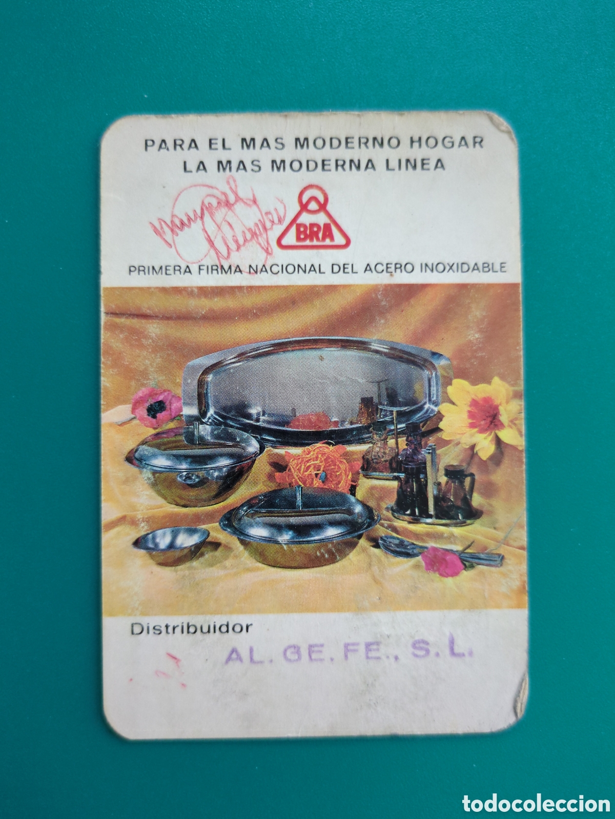 Coleccionismo calendarios: Calendario de bolsillo a&ntilde;o 1972. Marca Bra.