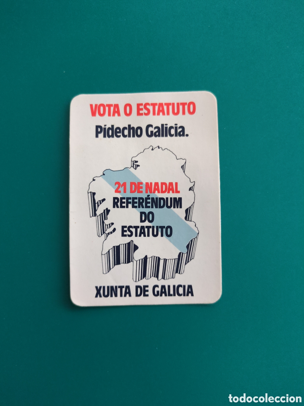 Coleccionismo calendarios: Calendario de bolsillo a&ntilde;o 1981. Xunta de Galicia.