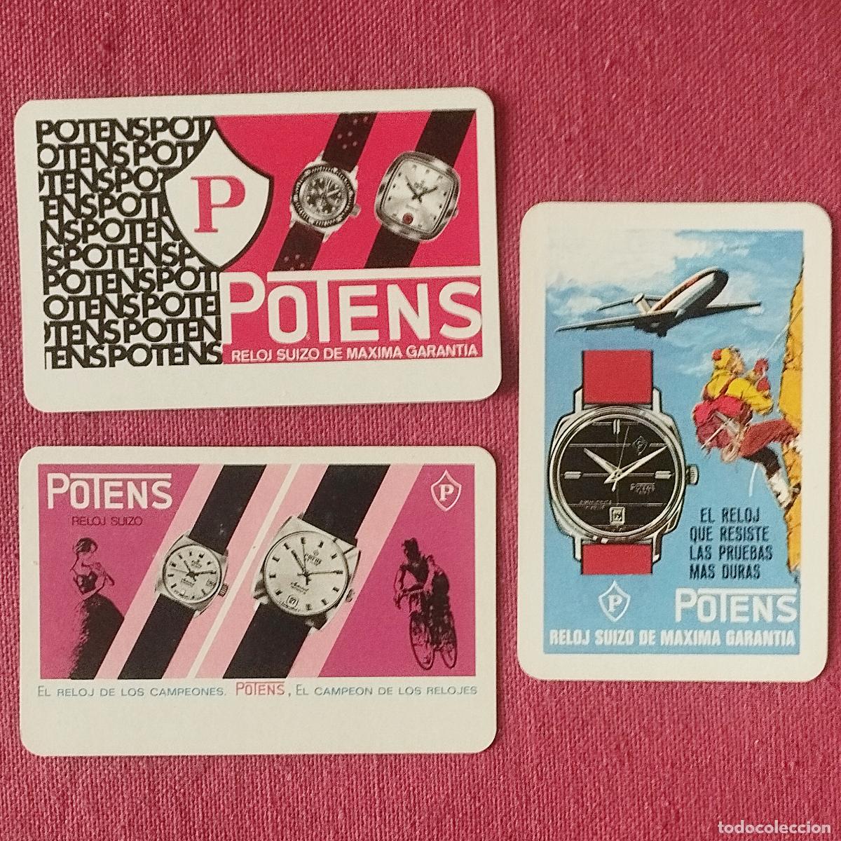 Colecionismo Calend&aacute;rios: POTENS - RELOJES - 3 CALENDARIOS FOURNIER