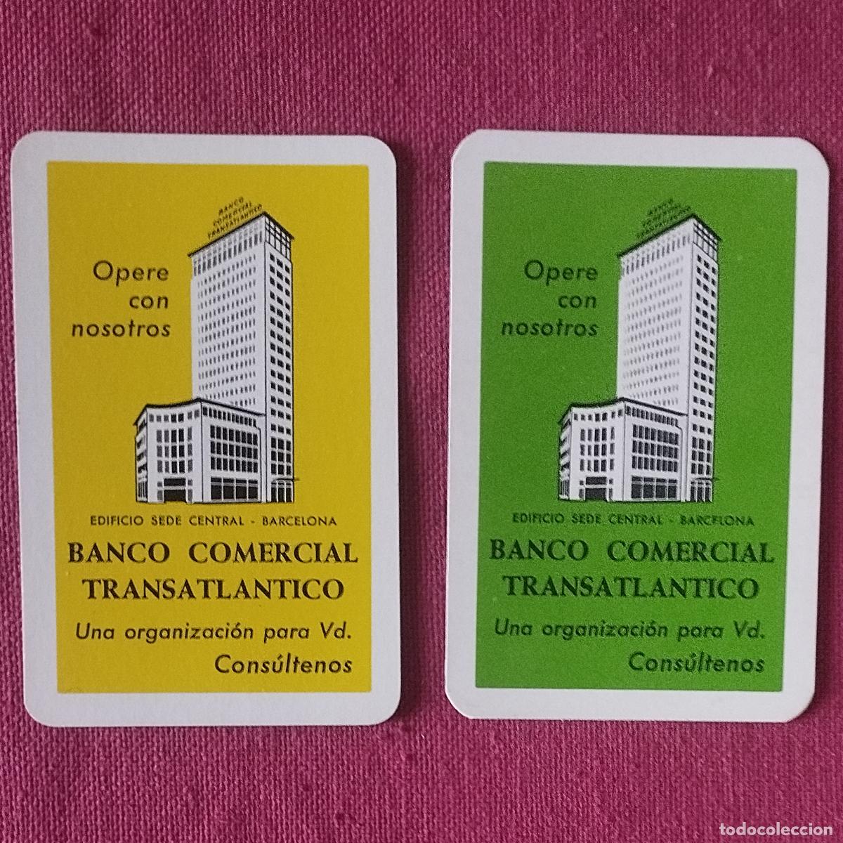 Colecionismo Calend&aacute;rios: BANCO COMERCIAL TRANSATLANTICO - 2 CALENDARIOS FOURNIER