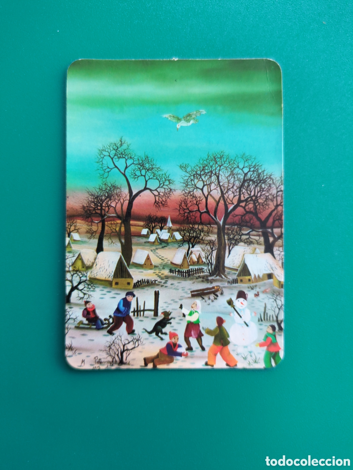 Coleccionismo calendarios: Calendario de bolsillo a&ntilde;o 1985. Nieve.