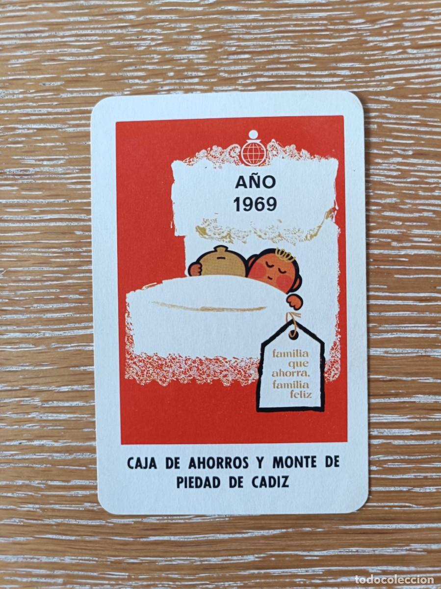 Sammeln von Kalendern: CALENDARIO BOLSILLO - A&Ntilde;O 1969 - CAJA DE AHORROS DE C&Aacute;DIZ - FOURNIER BANCO