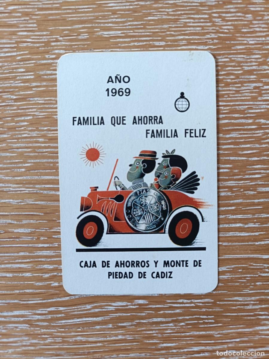 Colecionismo Calend&aacute;rios: CALENDARIO BOLSILLO - A&Ntilde;O 1969 - CAJA DE AHORROS DE C&Aacute;DIZ - FOURNIER BANCO