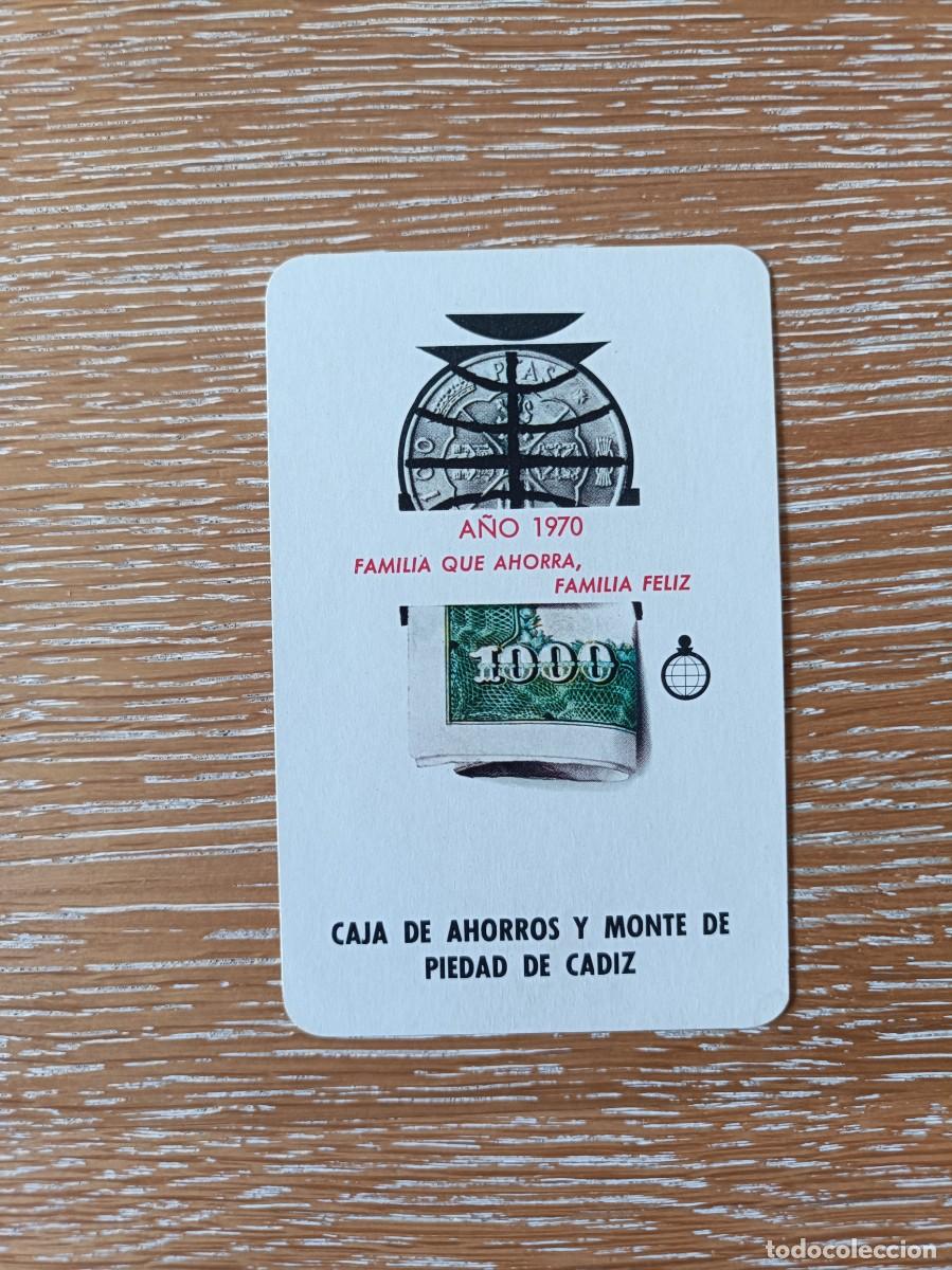 Colecionismo Calend&aacute;rios: CALENDARIO BOLSILLO - A&Ntilde;O 1970 - CAJA DE AHORROS DE C&Aacute;DIZ - FOURNIER BANCO