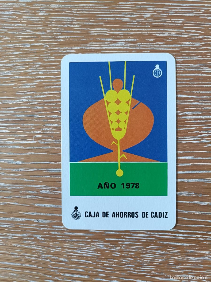 Colecionismo Calend&aacute;rios: CALENDARIO BOLSILLO - A&Ntilde;O 1978 - CAJA DE AHORROS DE C&Aacute;DIZ - FOURNIER BANCO