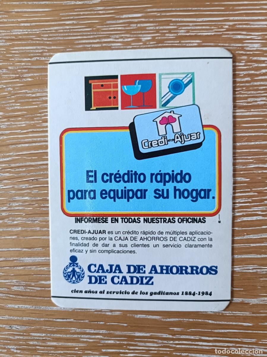 Colecionismo Calend&aacute;rios: CALENDARIO BOLSILLO - A&Ntilde;O 1984 - CAJA DE AHORROS DE C&Aacute;DIZ - BANCO