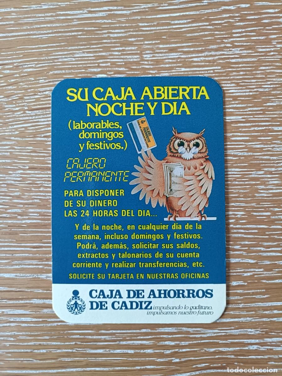 Colecionismo Calend&aacute;rios: CALENDARIO BOLSILLO - A&Ntilde;O 1986 - CAJA DE AHORROS DE C&Aacute;DIZ - BANCO