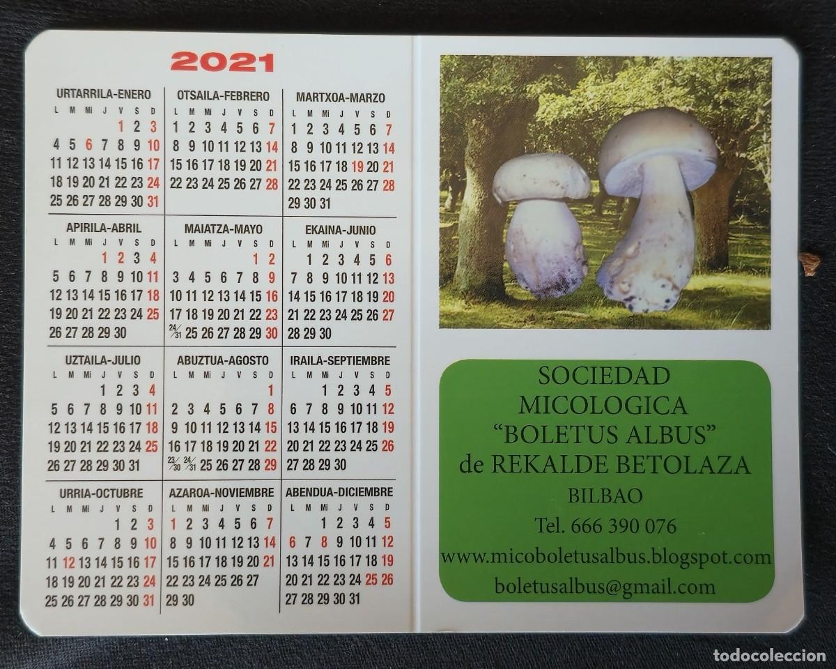 Collezionismo Calendari: CALENDARIO DE BOLSILLO 2021 SETAS Sociedad Micol&oacute;gica