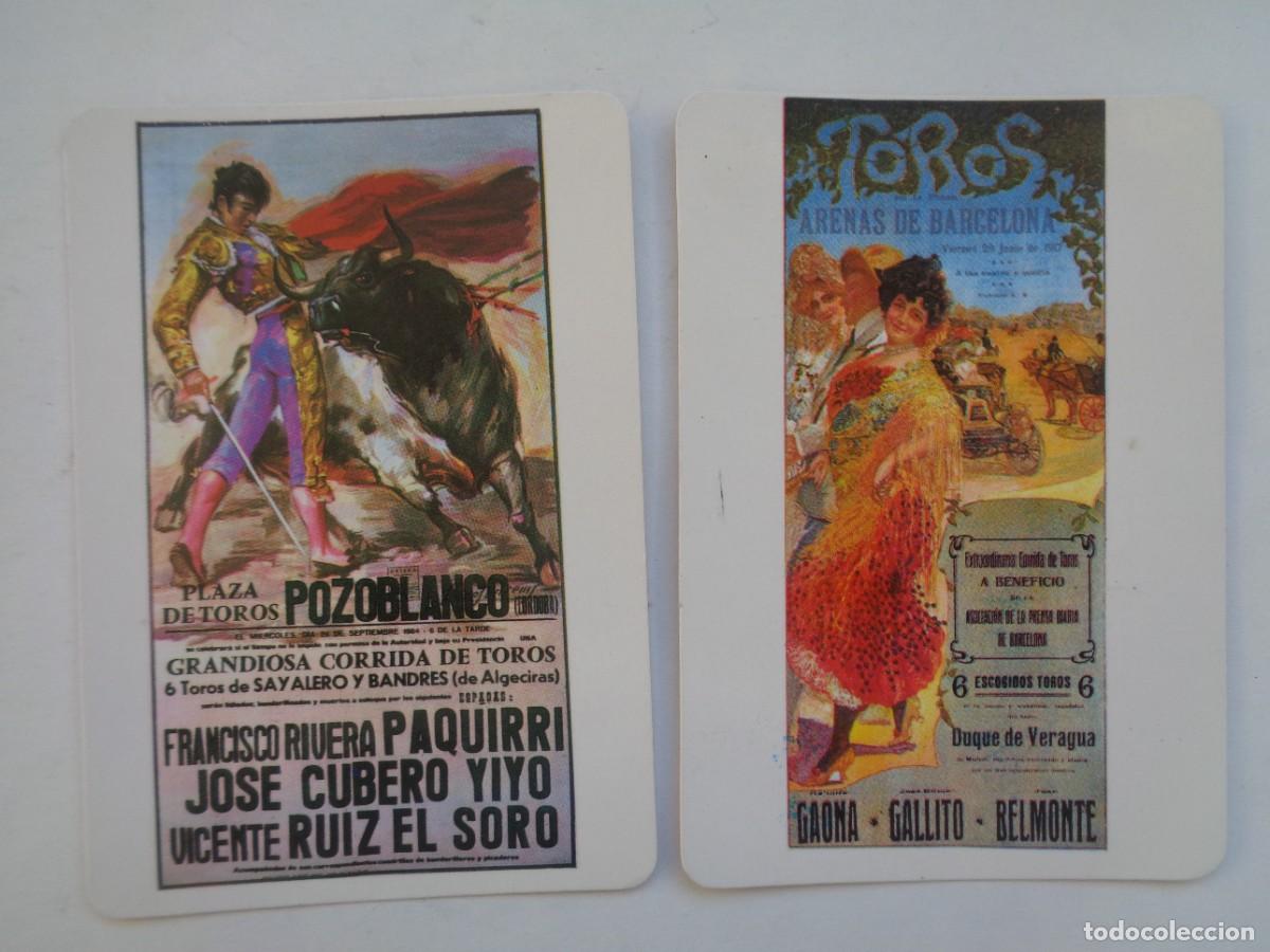 Coleccionismo calendarios: LOTE DE 2 CALENDARIOS DE BOLSILLO CARTELES DE TOROS 1986 : POZOBLANCO Y BARCELONA. TELE TAXI SEVILLA