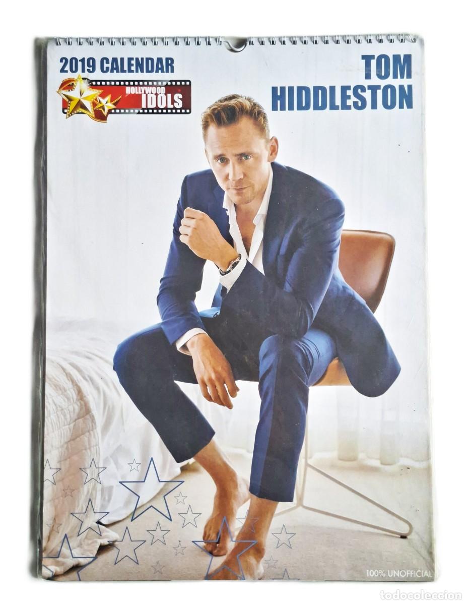 Collectionnisme Calendriers: CALENDARIO DE PARED 2019 - TOM HIDDLESTON (HOLLYWOOD IDOLS), FORMATO ESPIRAL, COLECCIONISMO CINEFILO