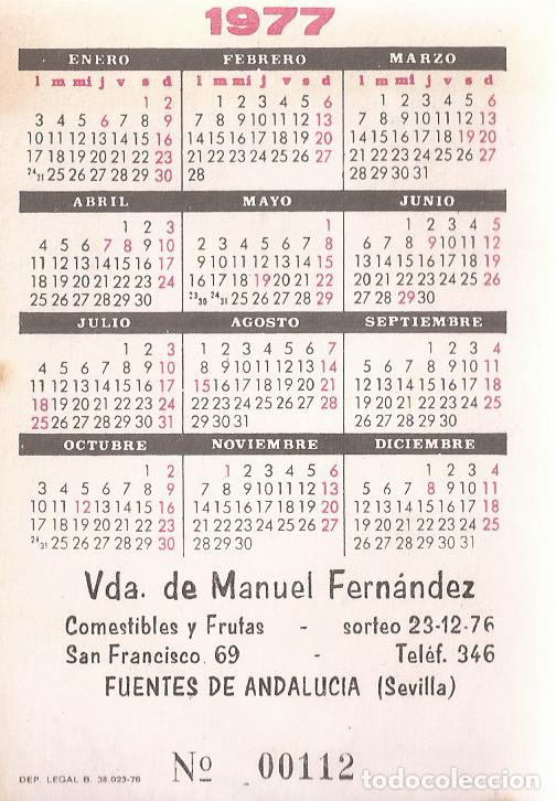 Coleccionismo calendarios: CALENDARIO DE SERIE A&Ntilde;O 1977 - Foto 2