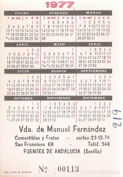 Coleccionismo calendarios: CALENDARIO DE SERIE A&Ntilde;O 1977 - Foto 2