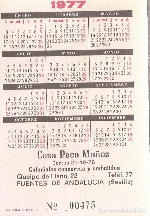 Coleccionismo calendarios: CALENDARIO DE SERIE A&Ntilde;O 1977 - Foto 2