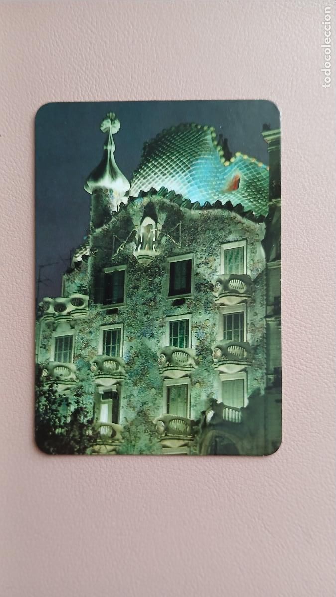 Collezionismo Calendari: CALENDARI DE BUTXACA BARCELONA CASA BATLL&Oacute; ANTONI GAUD&Iacute; ARQUITECTE 1992