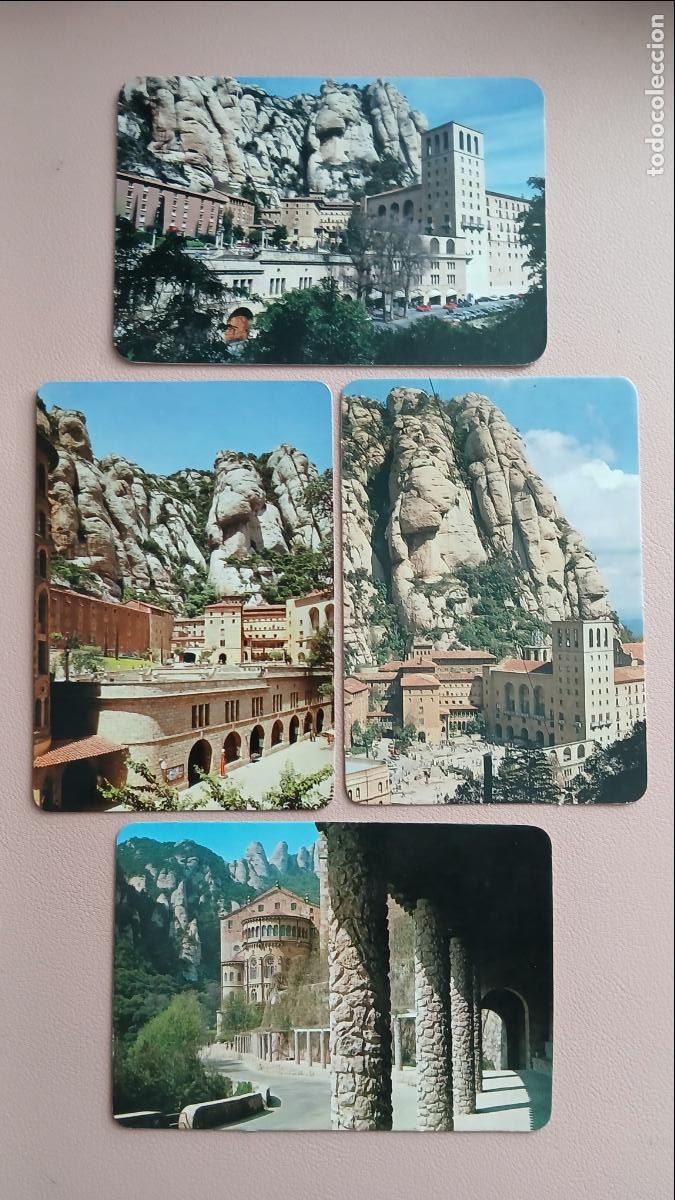 Collezionismo Calendari: LOT DE 4 CALENDARIS DE BUTXACA MONSTERRAT MONESTIR MASSIS MUNTANYA VERGE MORENETA