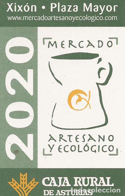 Coleccionismo calendarios: CALENDARIO CAJA RURAL DE ASTURIAS (MERCADO) A&Ntilde;O 2020