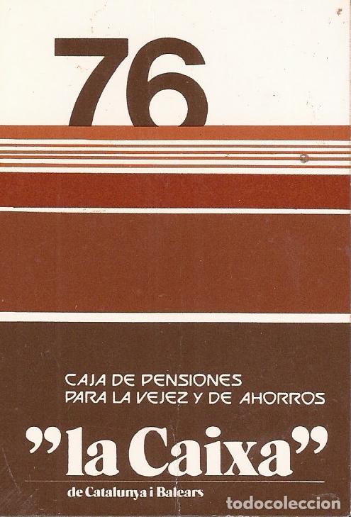 Colecionismo Calend&aacute;rios: CALENDARIO LA CAIXA 1976