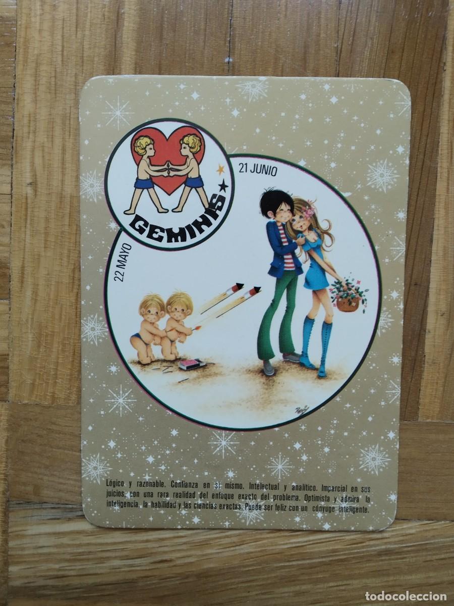 Colecionismo Calend&aacute;rios: CALENDARIO HOROSCOPO GEMINIS A&Ntilde;O 1974 VER FOTOS