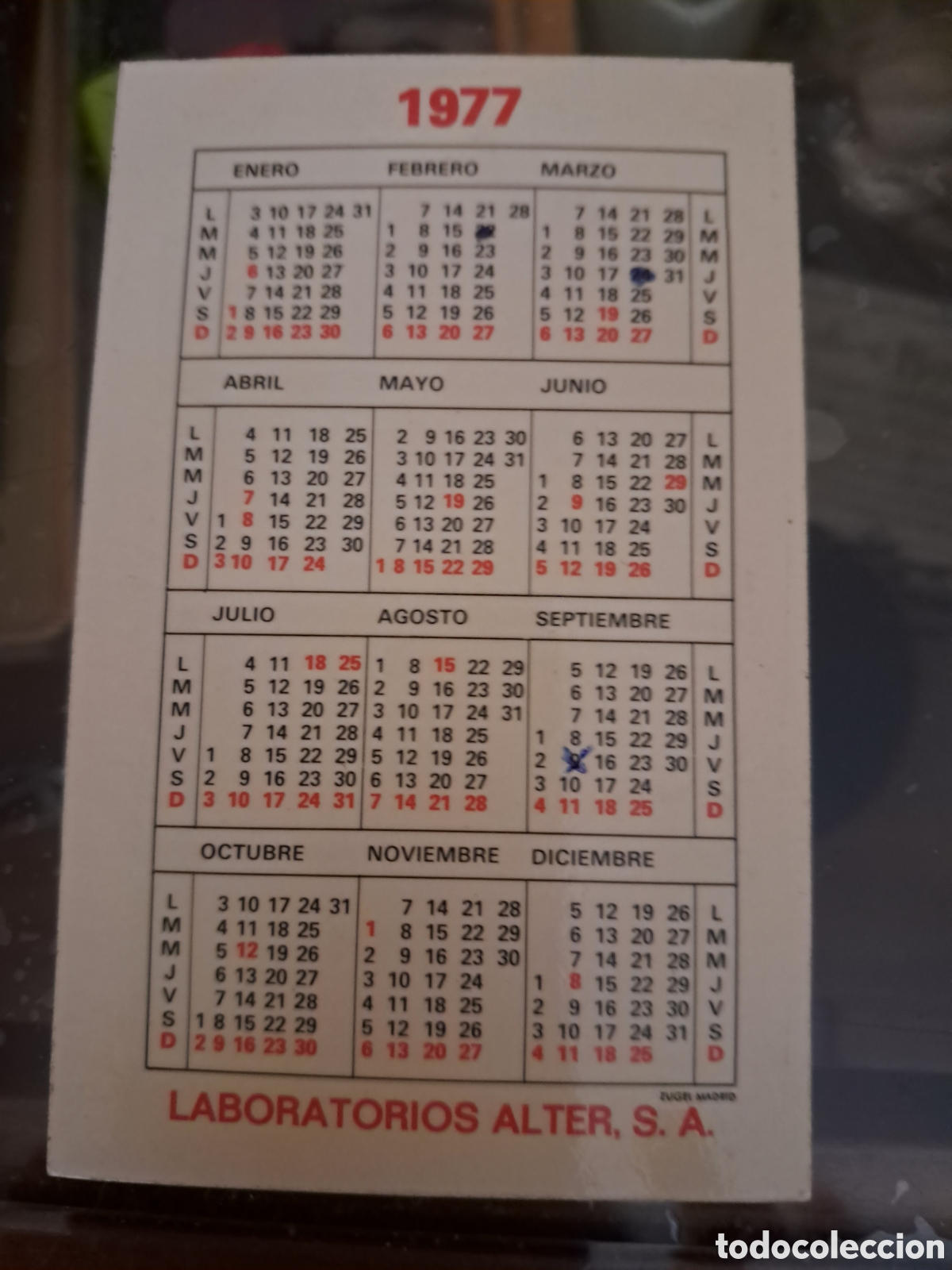 Coleccionismo calendarios: 3 calendarios de bolsillo Nutriben - Foto 6