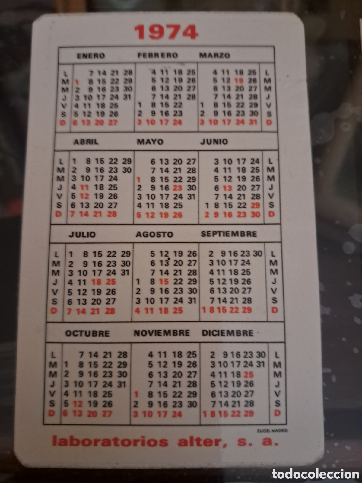 Coleccionismo calendarios: 3 calendarios de bolsillo Nutriben - Foto 7