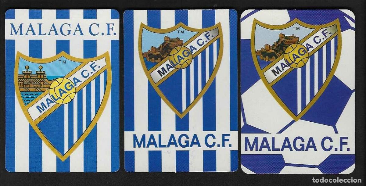 Coleccionismo calendarios: 3 CALENDARIOS DE BOLSILLO A&Ntilde;OS 2004 - 2006 F&Uacute;TBOL - M&Aacute;LAGA C.F. - VER FOTO REVERSOS