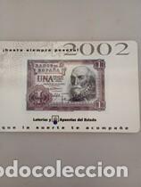 Coleccionismo calendarios: Calendario 2002 Publicidad LOTERIAS DEL ESTADO
