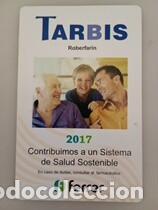 Coleccionismo calendarios: Calendario 2017 Publicidad TARBIS